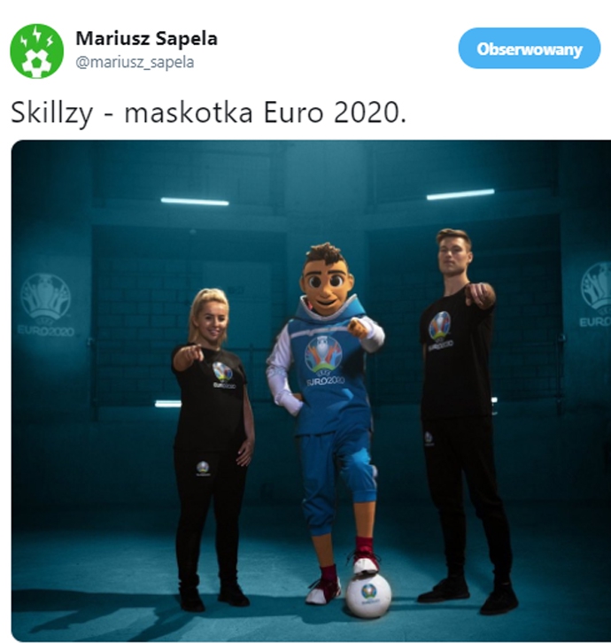 Oficjalna maskotka na Euro 2020!